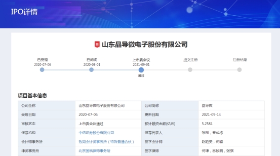 晶导微创业板IPO成功过会两大A股上市公司老板持股