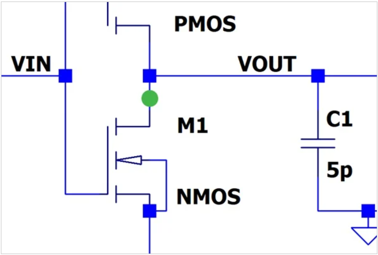CMOS逆变器短路功耗的仿真(图2)