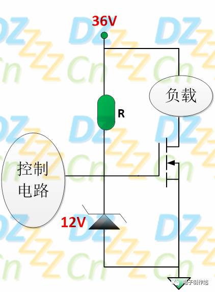 稳压二极管应用于场效应管驱动时的基本介绍(图3)