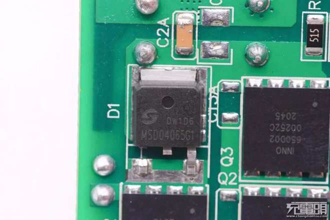 手机PD快充到笔电适配器多家知名品牌碳化硅二极管拆解案例解析(图12)