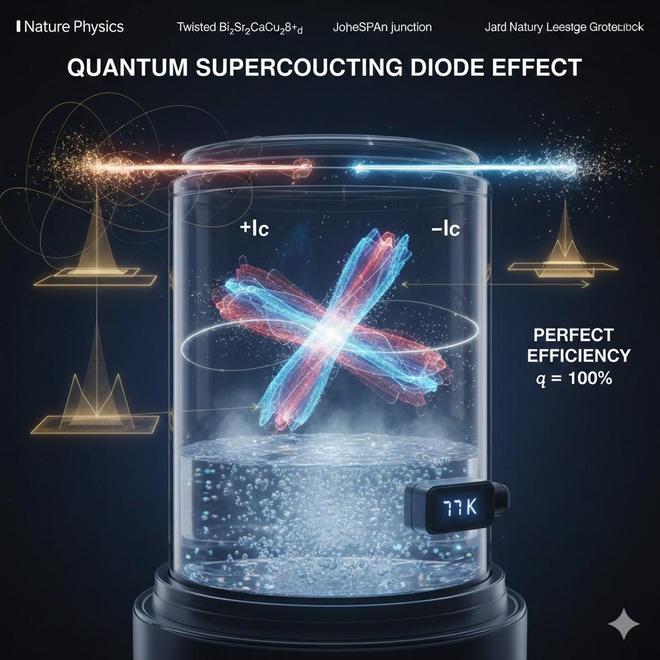 《自然物理学》重磅：超导二极管在高温上实现完美效率
