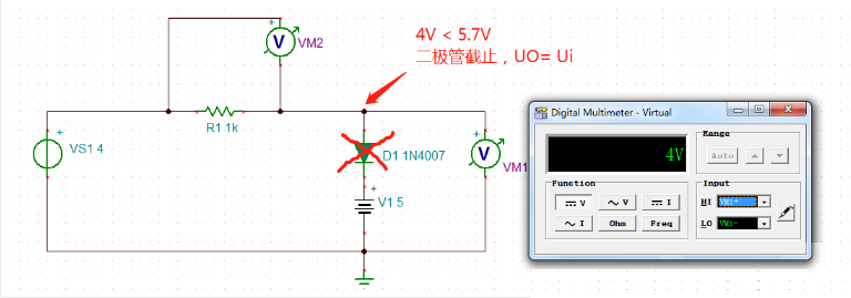 从实验电路看二极管限幅电路工作原理！二极管伏安特性解读！(图3)