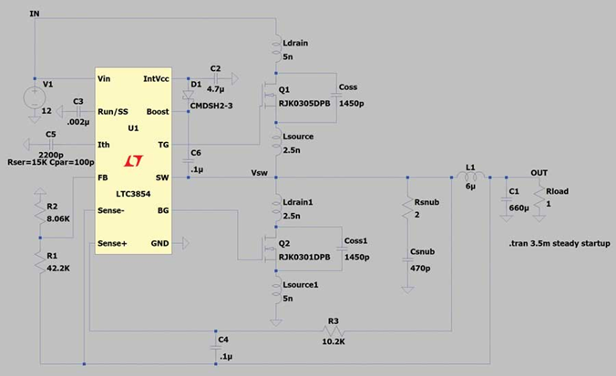 看不见的振铃：利用缓冲电路抑制降压转换器中的寄生效应(图10)