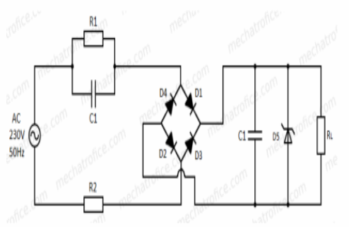 详解电容降压电路计算实例(图2)